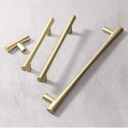 Cabinet Pulls, T-shaped Knob, Drawer Handles, Kitchen Hardware, Brushed Gold, Matte Black, Antique Bronze