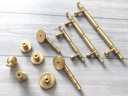 2.25" 2.5" 3.75" 4.25" 5" European Brass Drawer Pull Handle, Classic Kitchen Hardware