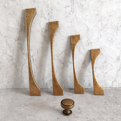 Antique Bronze Drawer Pull, Kitchen Cabinet Handle, Rustic Retro Hardware