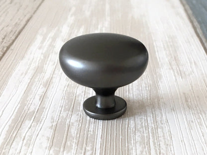 2.5" Cup Drawer Pull, Cabinet Knobs, 64 mm Centers, White Black Gold Nickel Gray
