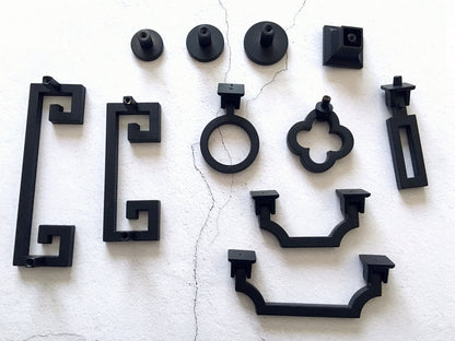 Matte Black Drawer Pull - 2.5" 3.75" 5" - LynnsHardware