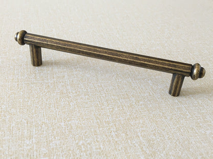 Vintage Style Cabinet Bar Handles, Antique Bronze Kitchen Hardware, Rustic Retro