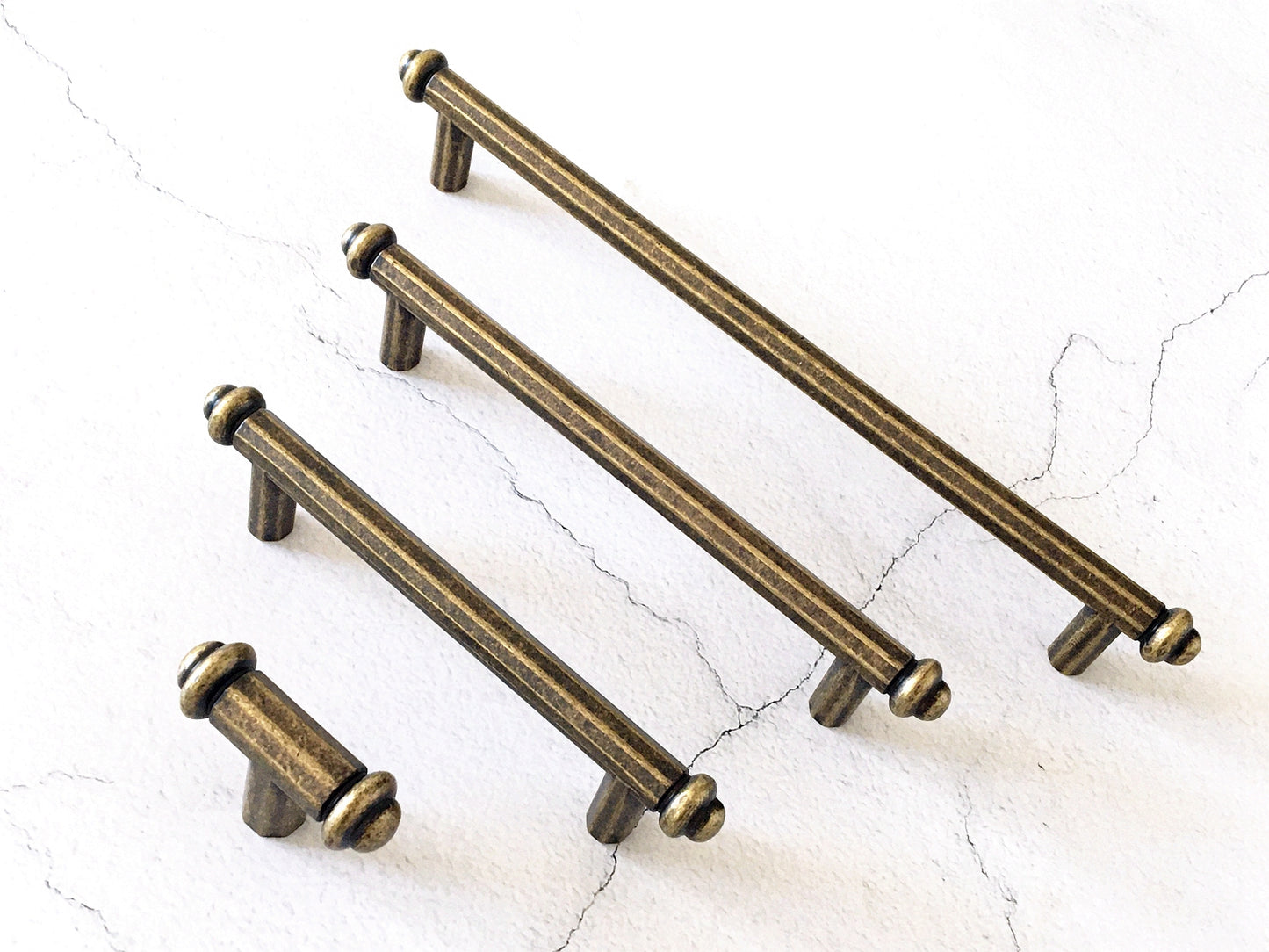 Antique Bronze T shaped Drawer Pulls, Cabinet Handles, Kitchen Hardware