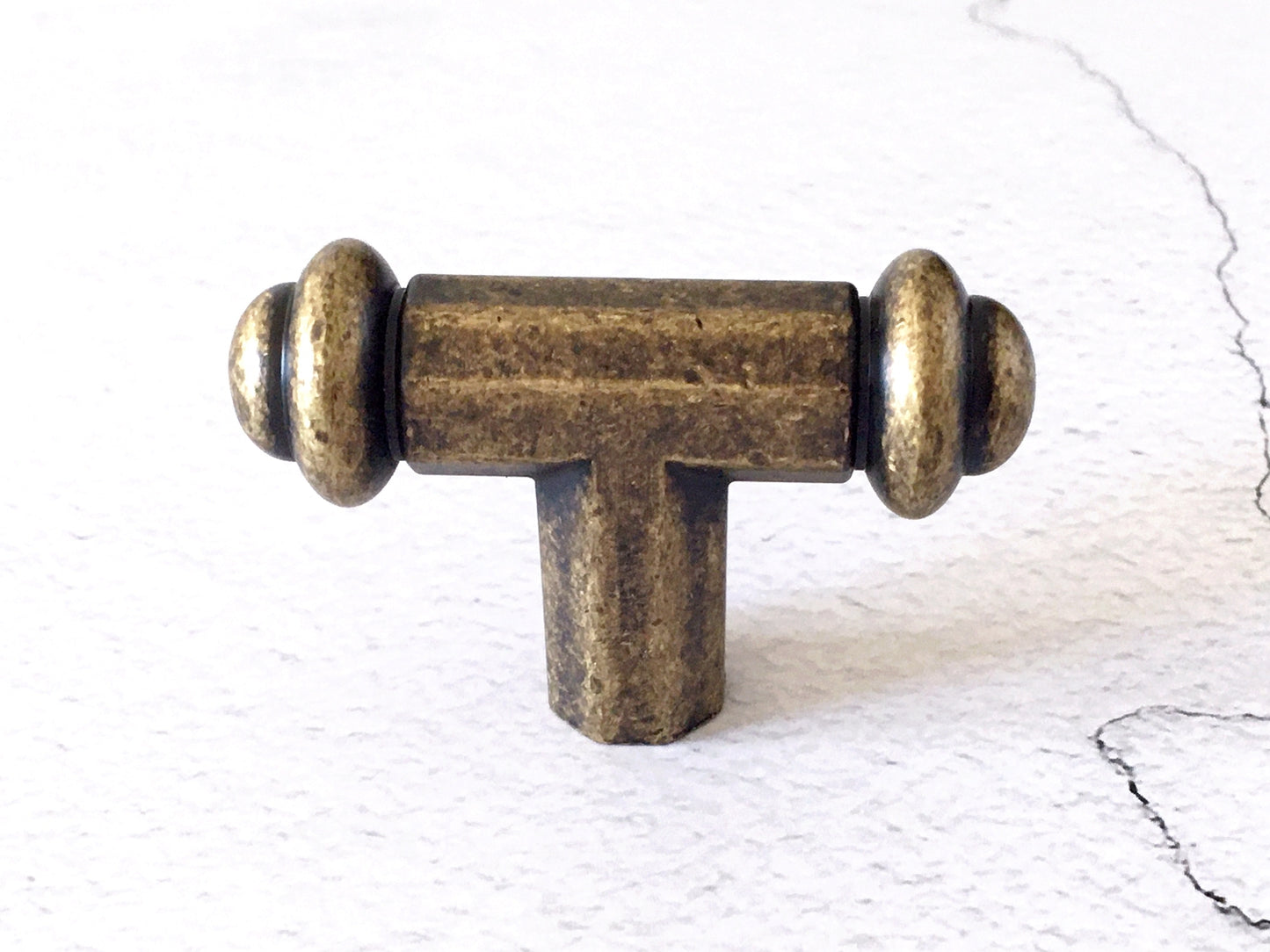 Antique Bronze T shaped Drawer Pulls, Cabinet Handles, Kitchen Hardware
