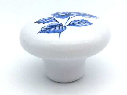 Ceramic Cabinet Knobs, Kitchen Drawer Pulls Hardware, Floral Gingham Checkered