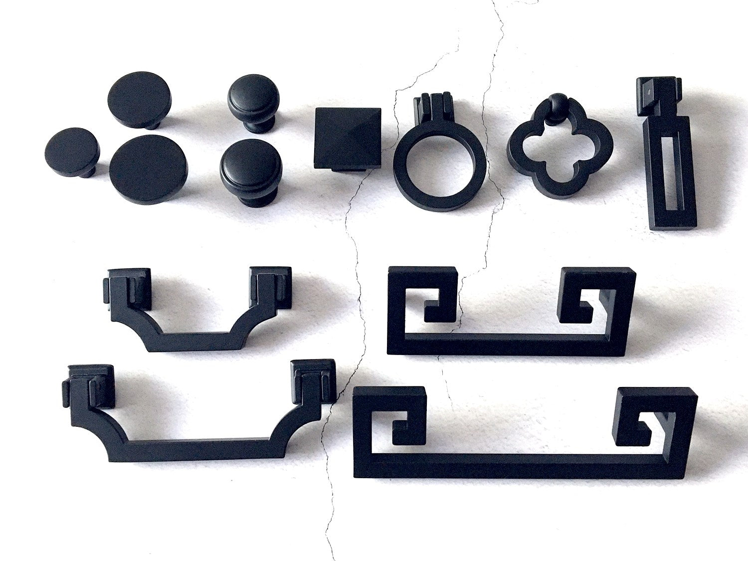 Matte Black Drawer Pull - 2.5" 3.75" 5" - LynnsHardware