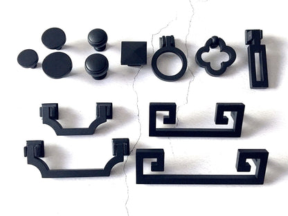 Matte Black Drawer Pull - 2.5" 3.75" 5" - LynnsHardware