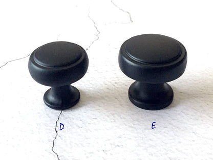 Matte Black Drawer Pull - 2.5" 3.75" 5" - LynnsHardware