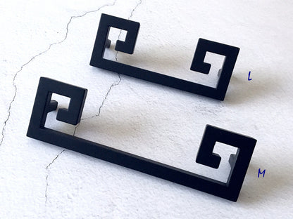 Matte Black Drawer Pull - 2.5" 3.75" 5" - LynnsHardware