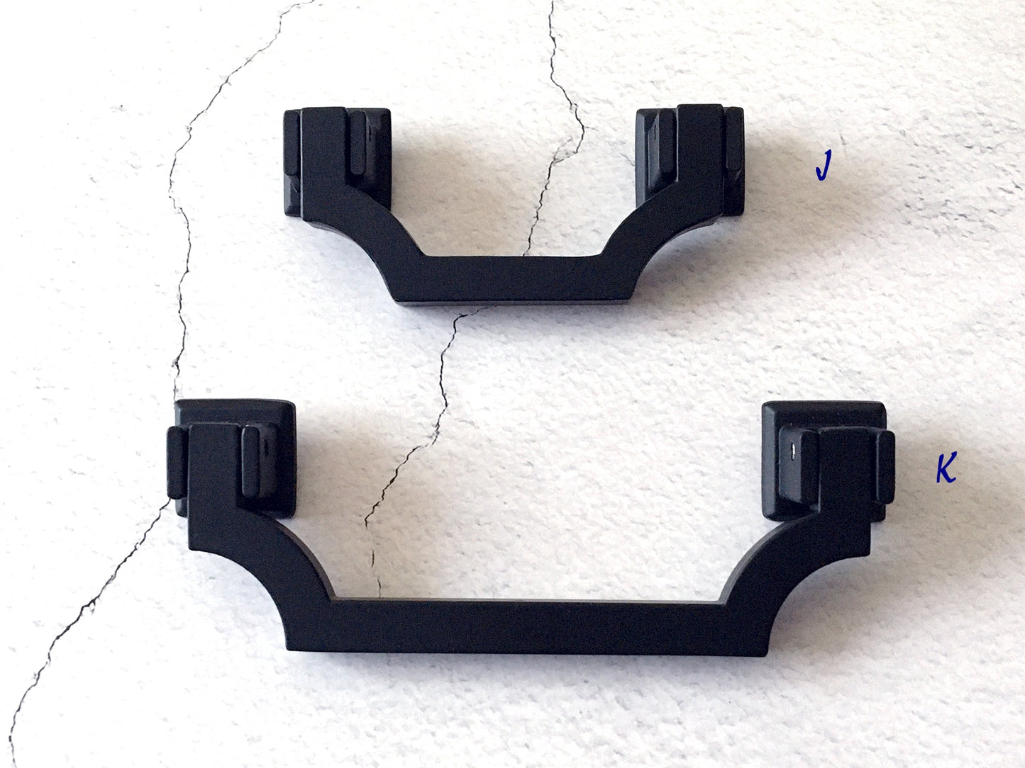 Matte Black Drawer Pull - 2.5" 3.75" 5" - LynnsHardware