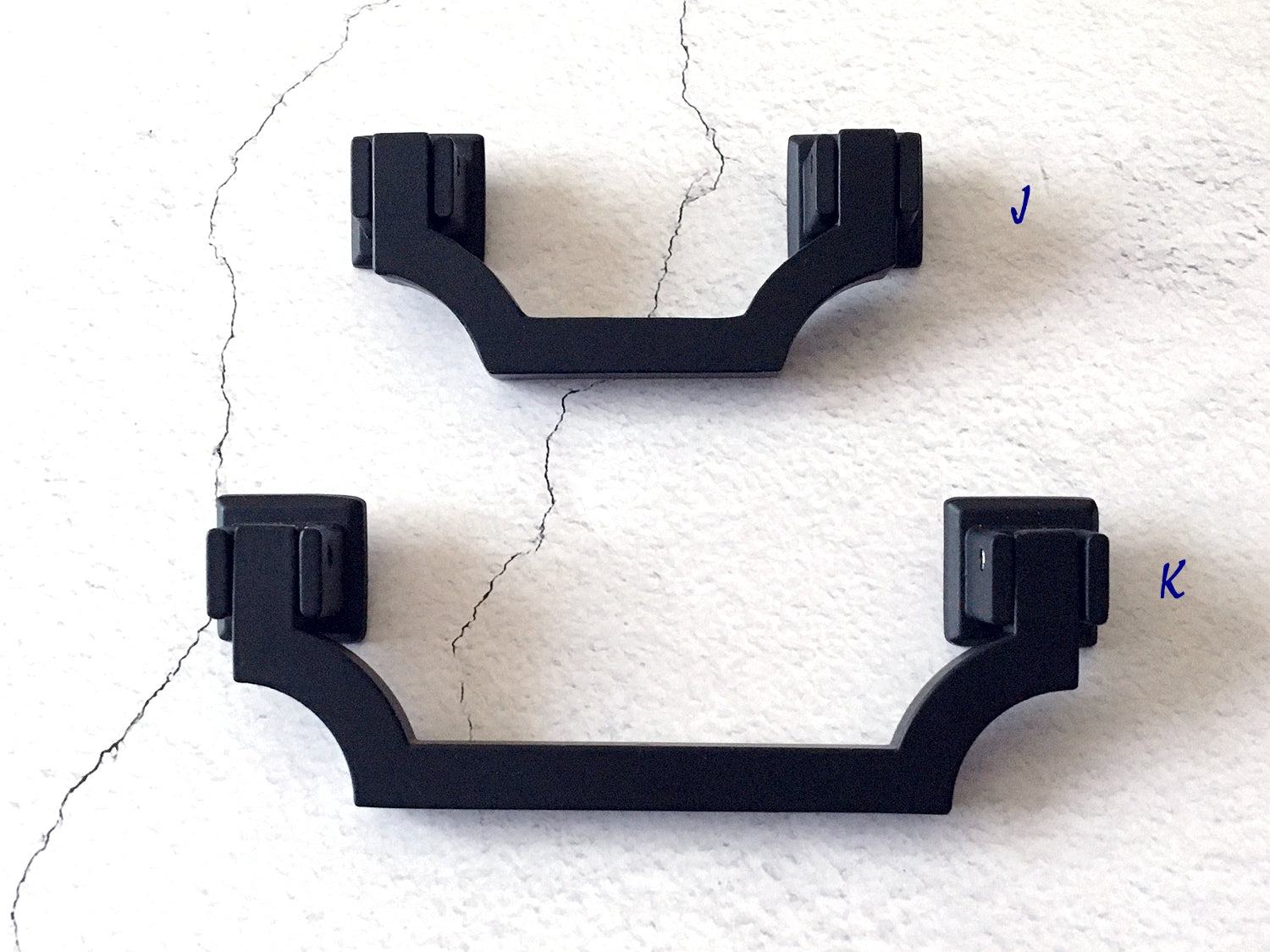 Matte Black Drawer Pull - 2.5" 3.75" 5" - LynnsHardware