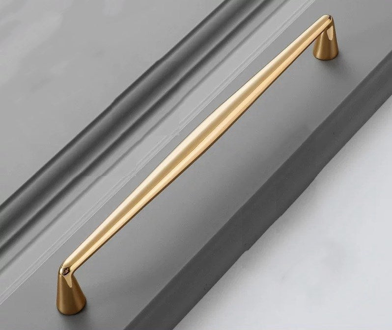 Polished Brass Cabinet Pulls - 3.75" to 12.5" - LynnsHardware