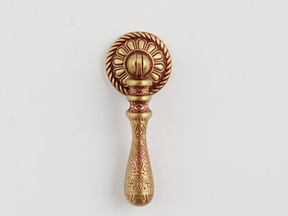 Pendant Drop Drawer Pulls, Solid Brass, Teardrop Cabinet Knobs, Dresser Hardware