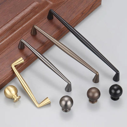 Kaffeebraune Bronze-Schrankgriffe, massive Messing-Garderobengriffe | Lynns Hardware