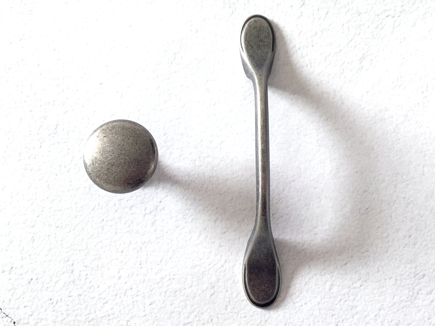 3" 76 mm Centers Pewter Cup Drawer Pull & Cabinet Handle - LynnsHardware