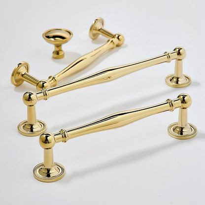 Polished Brass Cabinet Pulls - Mid Century Modern - LynnsHardware