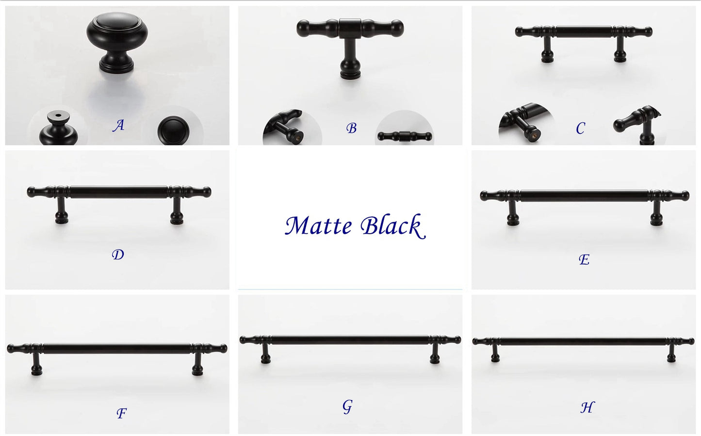 Solid Brass Cabinet Bar Pulls, Brushed Gold Brass, Matte Black, Coffee Bronze