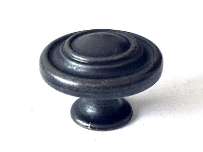 4.5" Swing Bail Drawer Handle & Drop Ring Pull - Antique Black