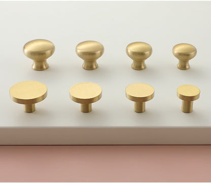 Brushed Brass Cabinet Pulls, Drawer Knobs, MCM Kitchen Hardware
