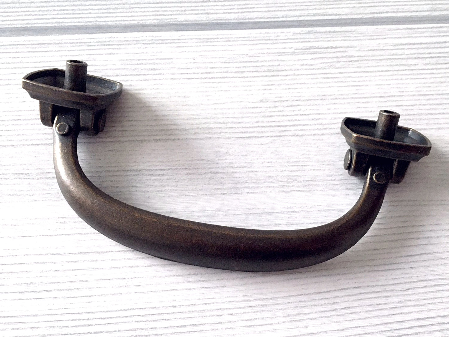 3-5/8" Centers Vintage Style Drop Bail Drawer Pulls, Antique Bronze