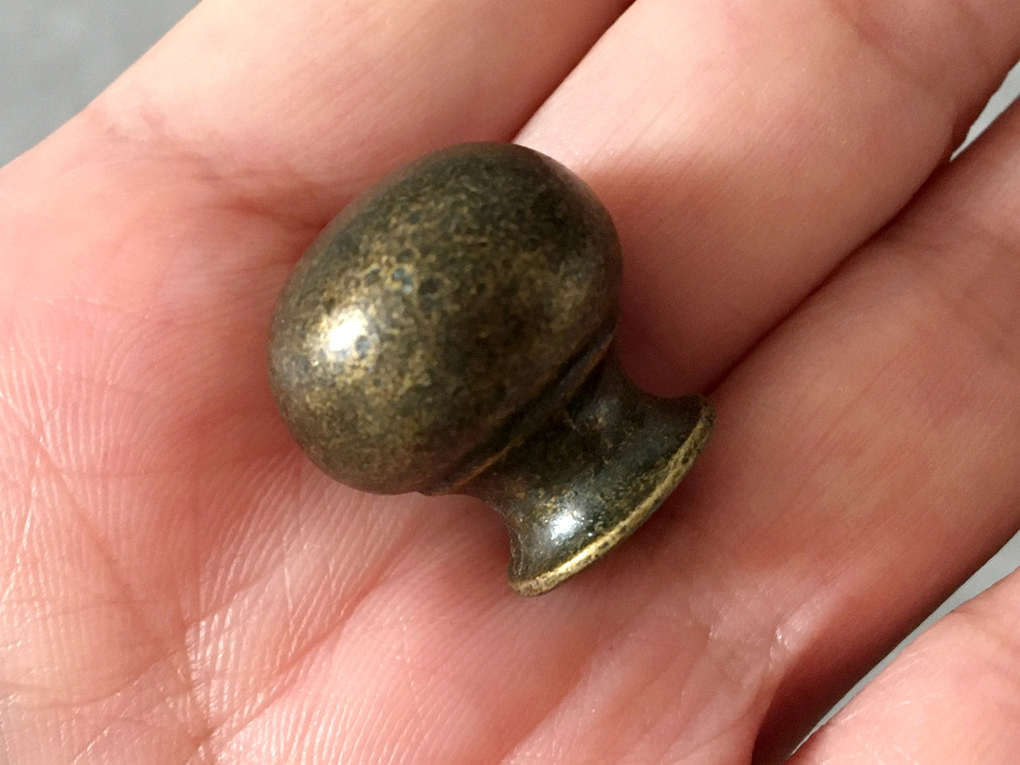 0.7" Dia Small Drawer Pull, Tiny Cabinet Knob, Antique Bronze Polished Chrome Nickel Steel