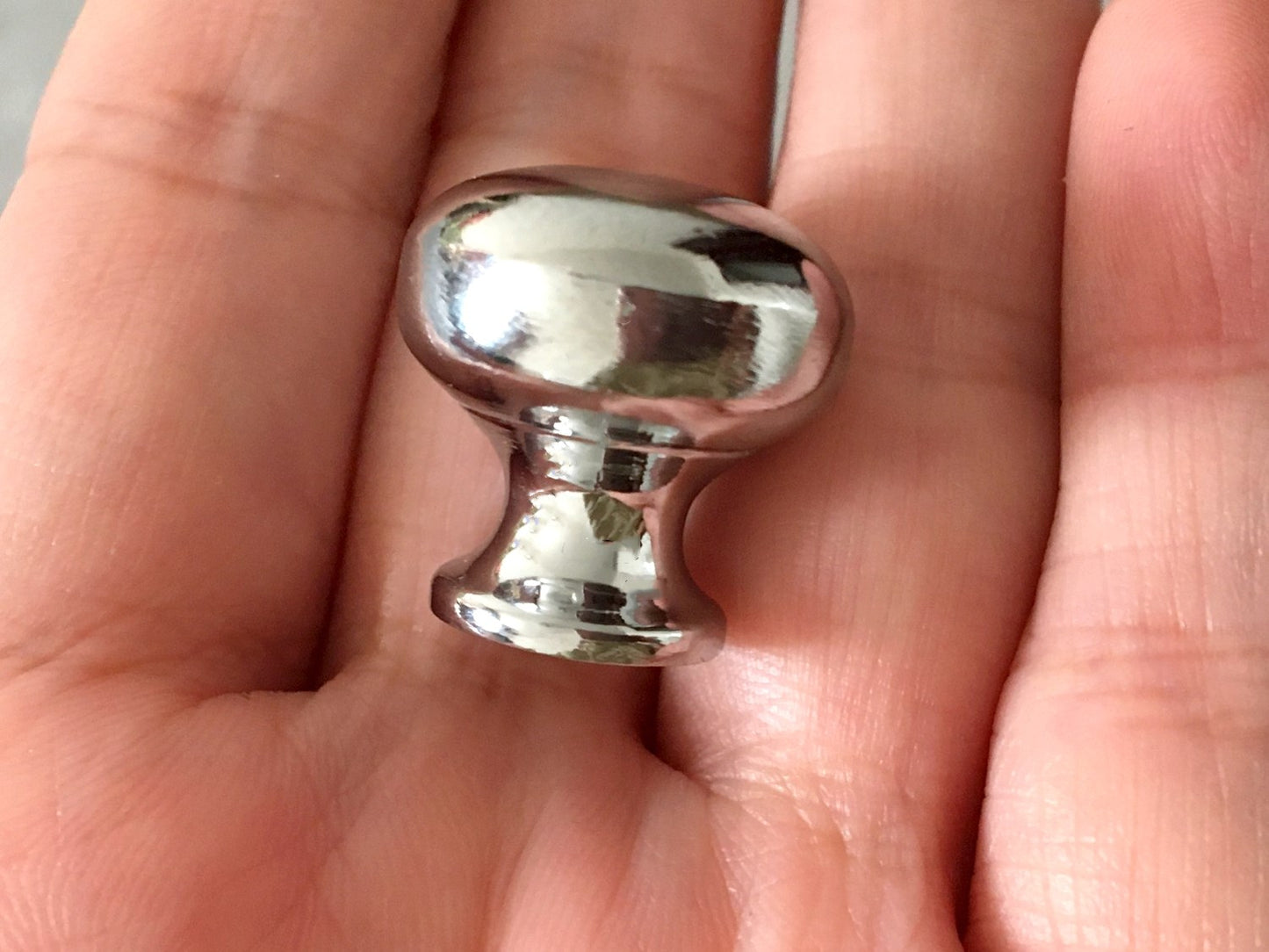 0.7" Dia Small Drawer Pull, Tiny Cabinet Knob, Antique Bronze Polished Chrome Nickel Steel