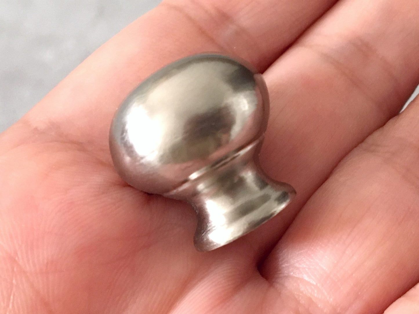 0.7" Dia Small Drawer Pull, Tiny Cabinet Knob, Antique Bronze Polished Chrome Nickel Steel
