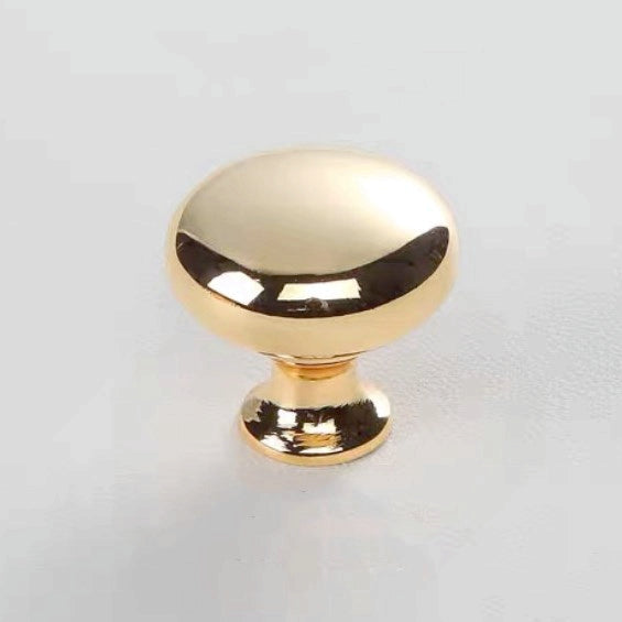 3.75" 5" 7.5" Polished Gold Drawer D Pull & Oval Dresser Knob - Luxury Kitchen Cabinet Door Handle