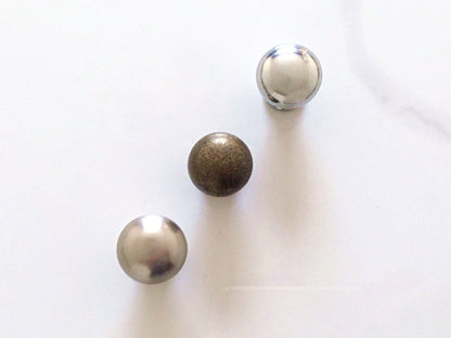 0.7" Dia Small Drawer Pull, Tiny Cabinet Knob, Antique Bronze Polished Chrome Nickel Steel