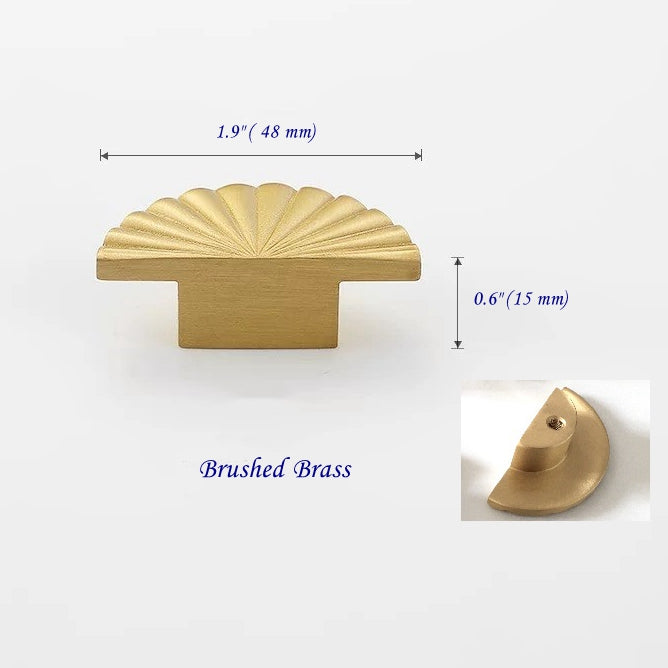 Brass Cabinet Drawer Knobs - Gold/Chrome/Bronze - LynnsHardware