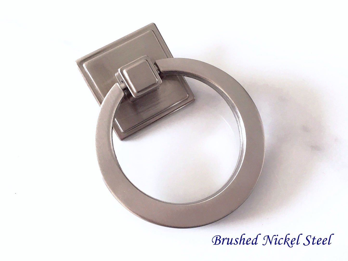 2.1" Diameter Large Drop Ring Cabinet Pulls - 5 Finishes