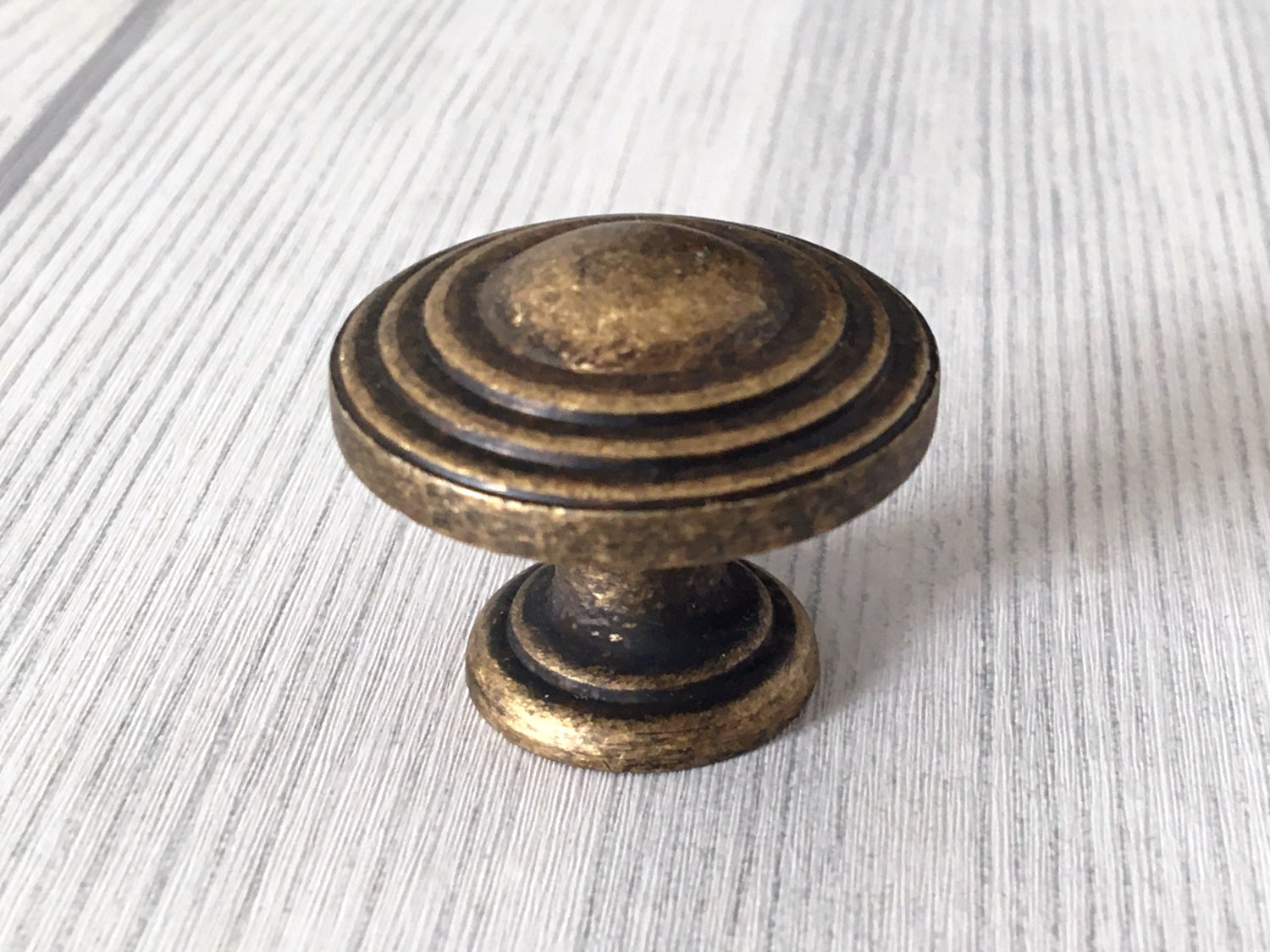 3.75" 5" Antique Bronze Cabinet Handle & Cup Drawer Pull - LynnsHardware
