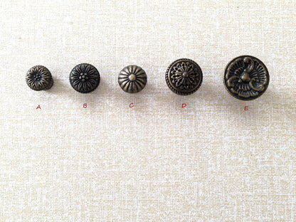 Vintage Look Drawer Knob, Cabinet Pulls Hardware, Antique Bronze