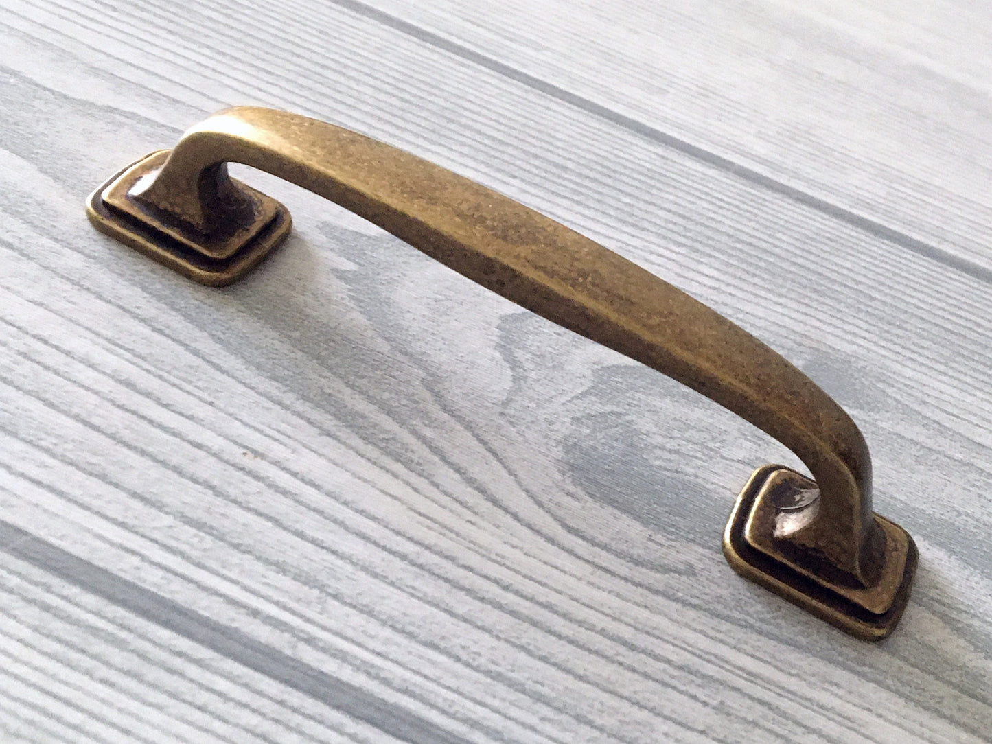 3.75" 5" Antique Bronze Cabinet Handle & Cup Drawer Pull - LynnsHardware