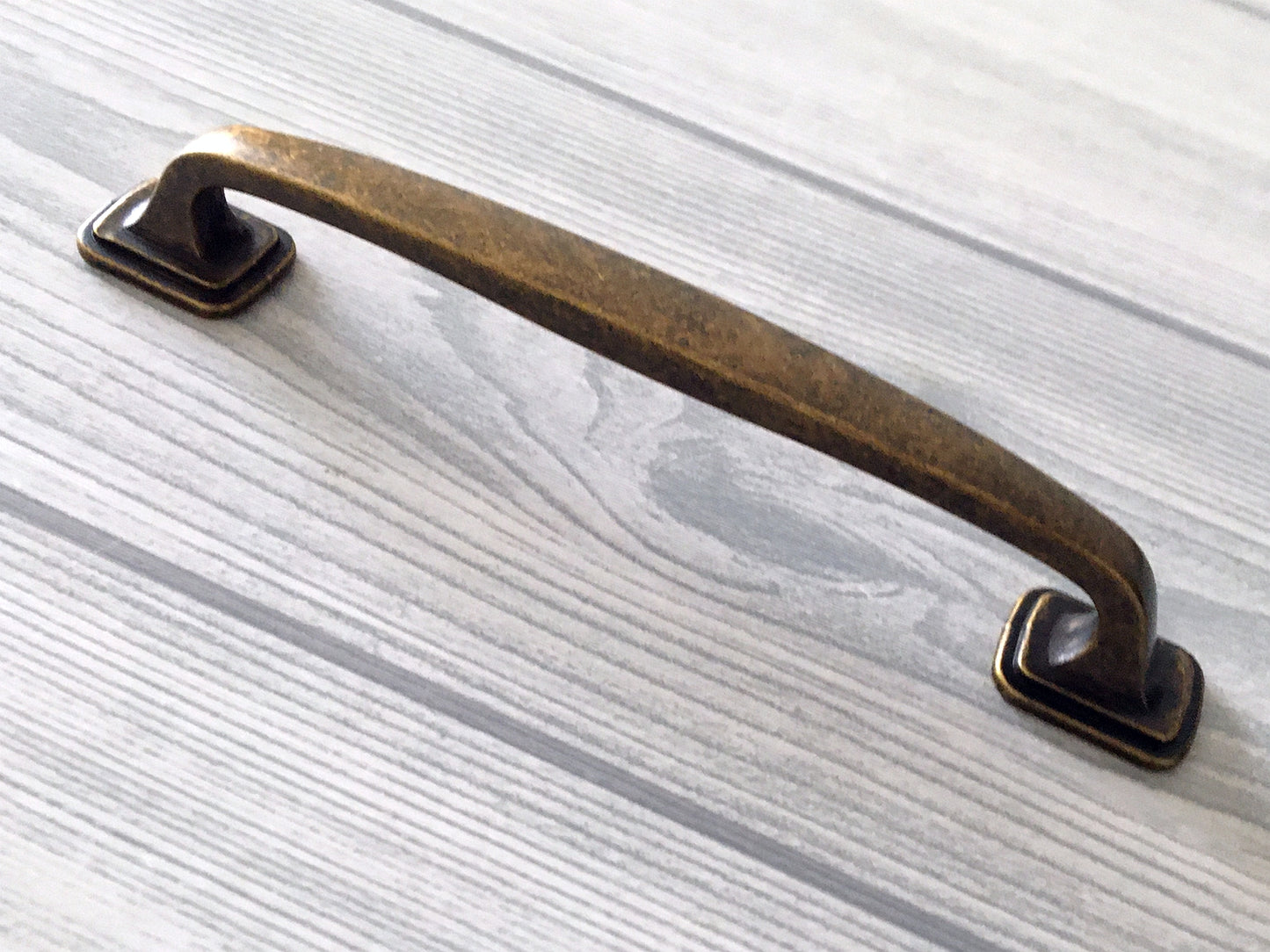 3.75" 5" Antique Bronze Cabinet Handle & Cup Drawer Pull - LynnsHardware
