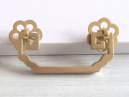 3" Unlaquered Brass Swing Bail Drawer Pull - LynnsHardware