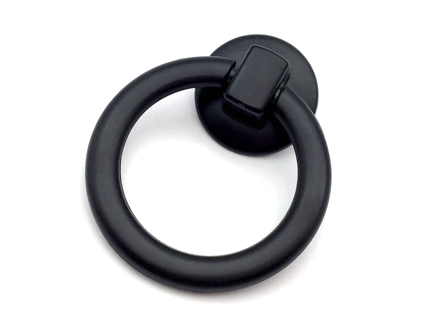 Drop Ring Pull, Pendant Drawer Knob, Antique Black, Antique Bronze, Matte Black