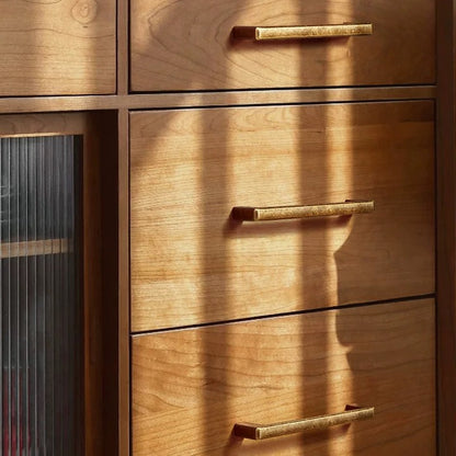 Antique Bronze Cabinet Square Bar Handle - Rustic Retro Hardware