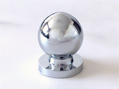 Ball Drawer Knobs, Polished Chrome, 4 sizes, Modern Kitchen Cabinet Hardware