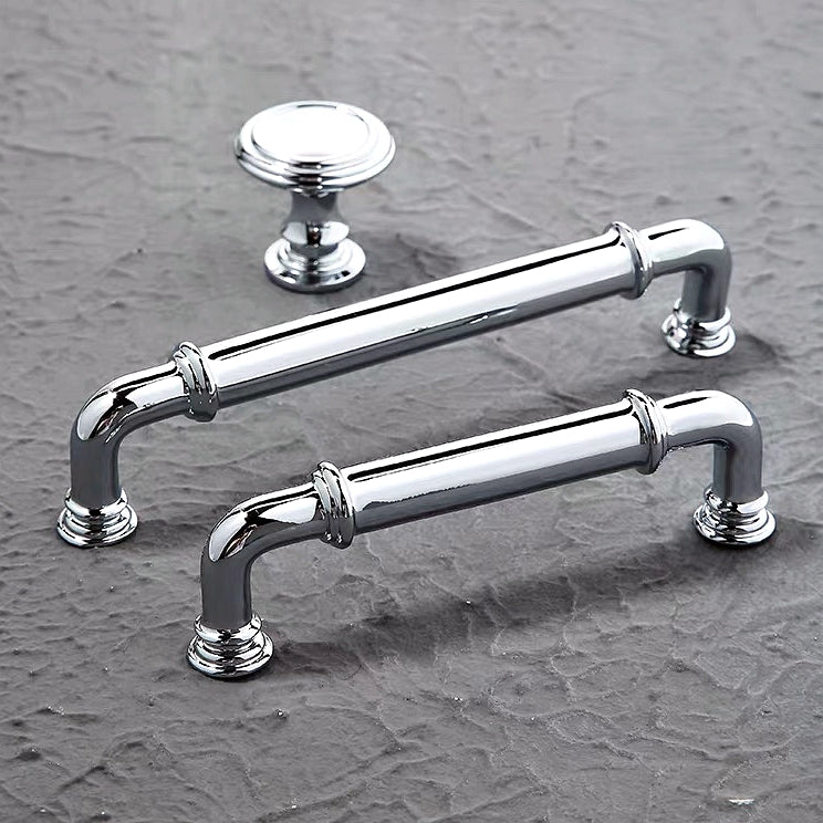 3.75" 5" centres Polished Chrome Brass Cabinet Handles