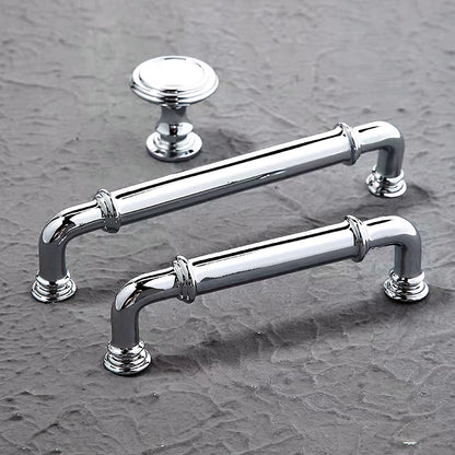3.75" 5" centres Polished Chrome Brass Cabinet Handles