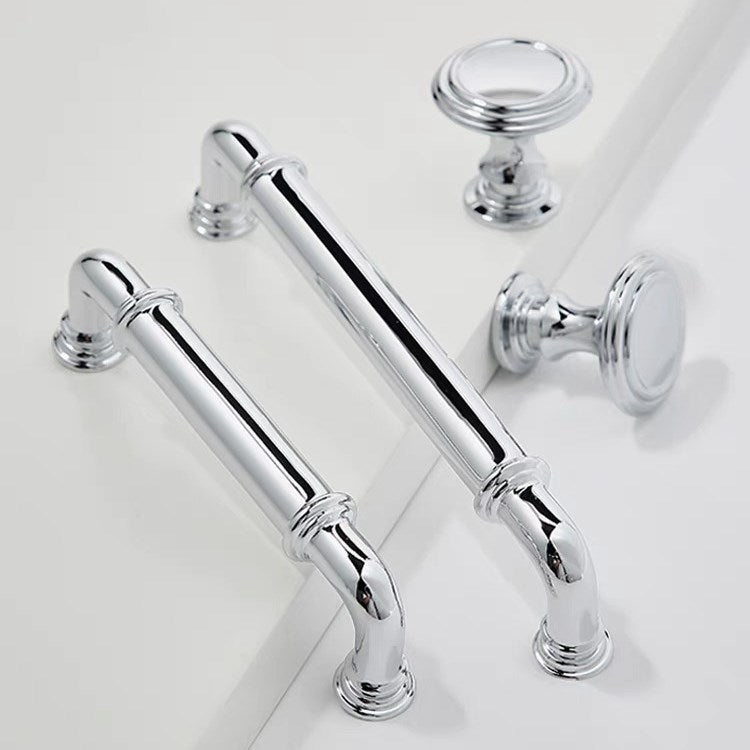 3.75" 5" centres Polished Chrome Brass kitchen Cabinet Handles And knobs 