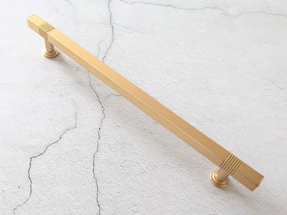 Gold Square Drawer Pulls - 3.75" 5" 7.5"