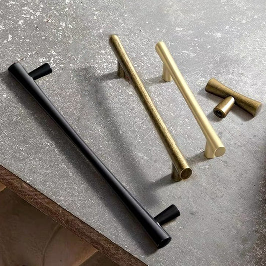 Cabinet Pulls, T-shaped Knob, Drawer Handles, Kitchen Hardware, Brushed Gold, Matte Black, Antique Bronze