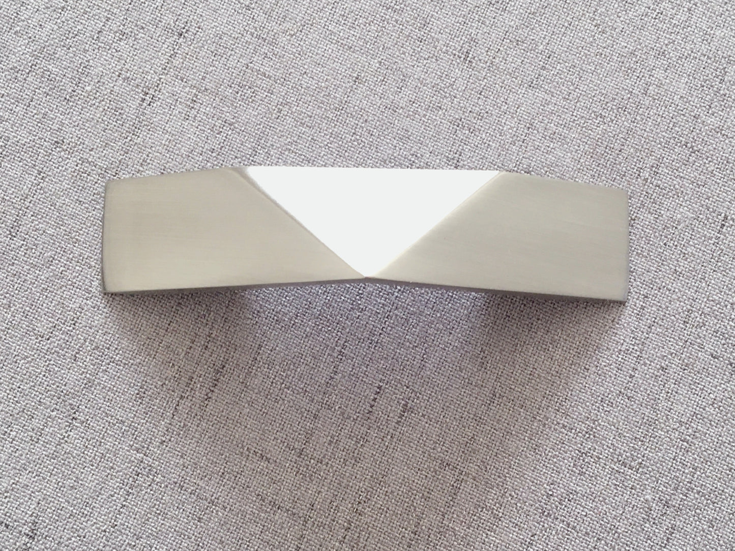 Nickel Geometric Cabinet Handles, Drawer Pulls, Modern Kitchen Hardware