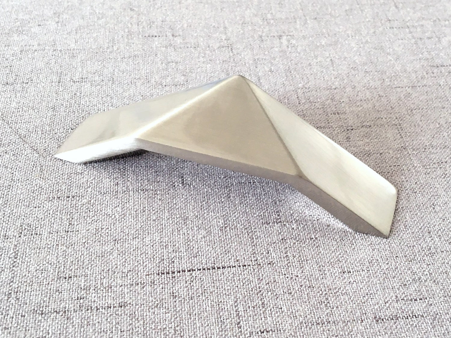 Nickel Geometric Cabinet Handles, Drawer Pulls, Modern Kitchen Hardware