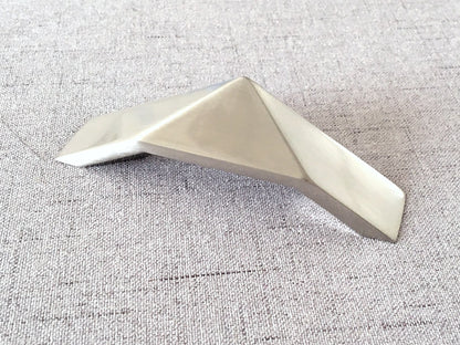 Nickel Geometric Cabinet Handles, Drawer Pulls, Modern Kitchen Hardware