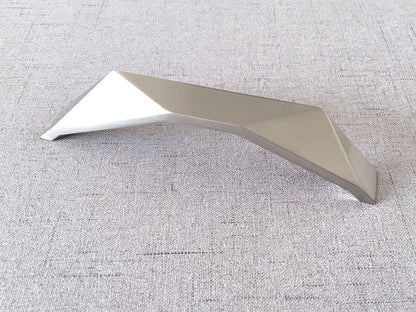 Nickel Geometric Cabinet Handles, Drawer Pulls, Modern Kitchen Hardware