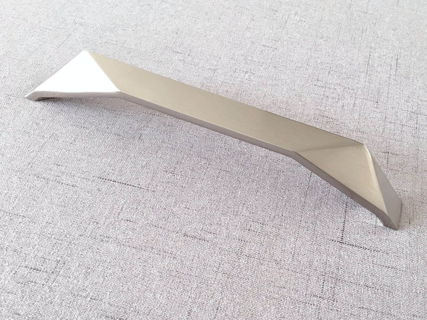 Nickel Geometric Cabinet Handles, Drawer Pulls, Modern Kitchen Hardware