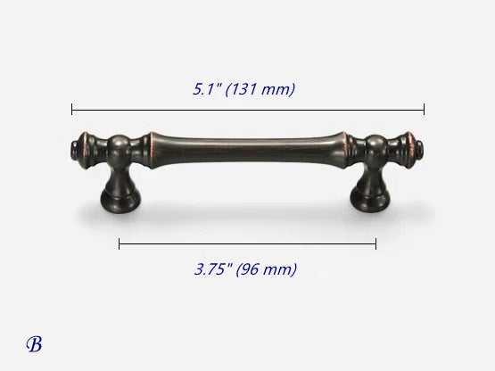 Oil Rubbed Bronze Cabinet Pull & Drawer Knob - Retro MCM Kitchen Hardware